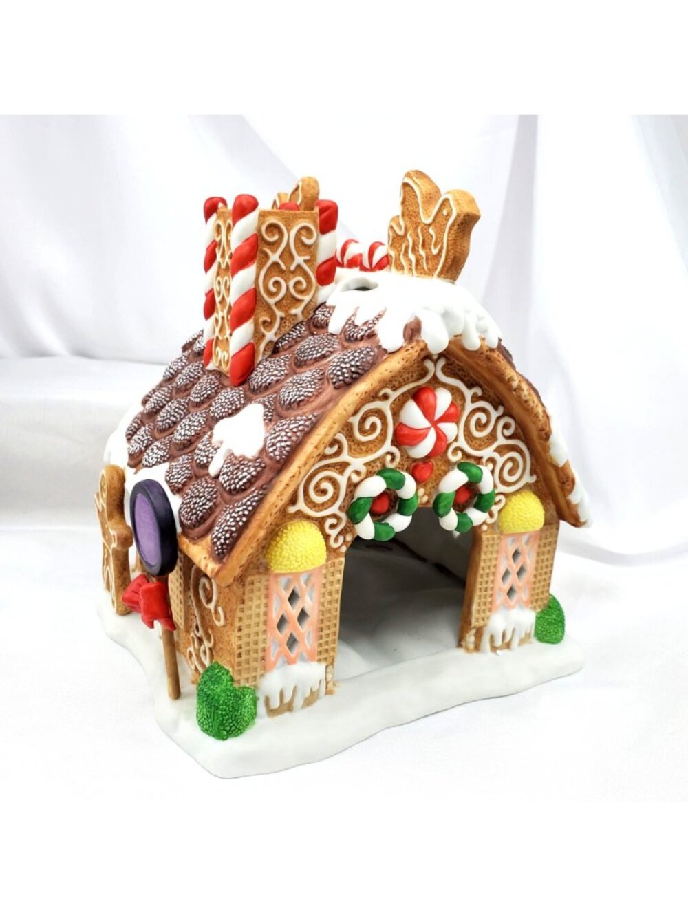 PartyLite P7304 Gingerbread House Tealight Candle Holder Christmas Decor - Picture 9 of 14